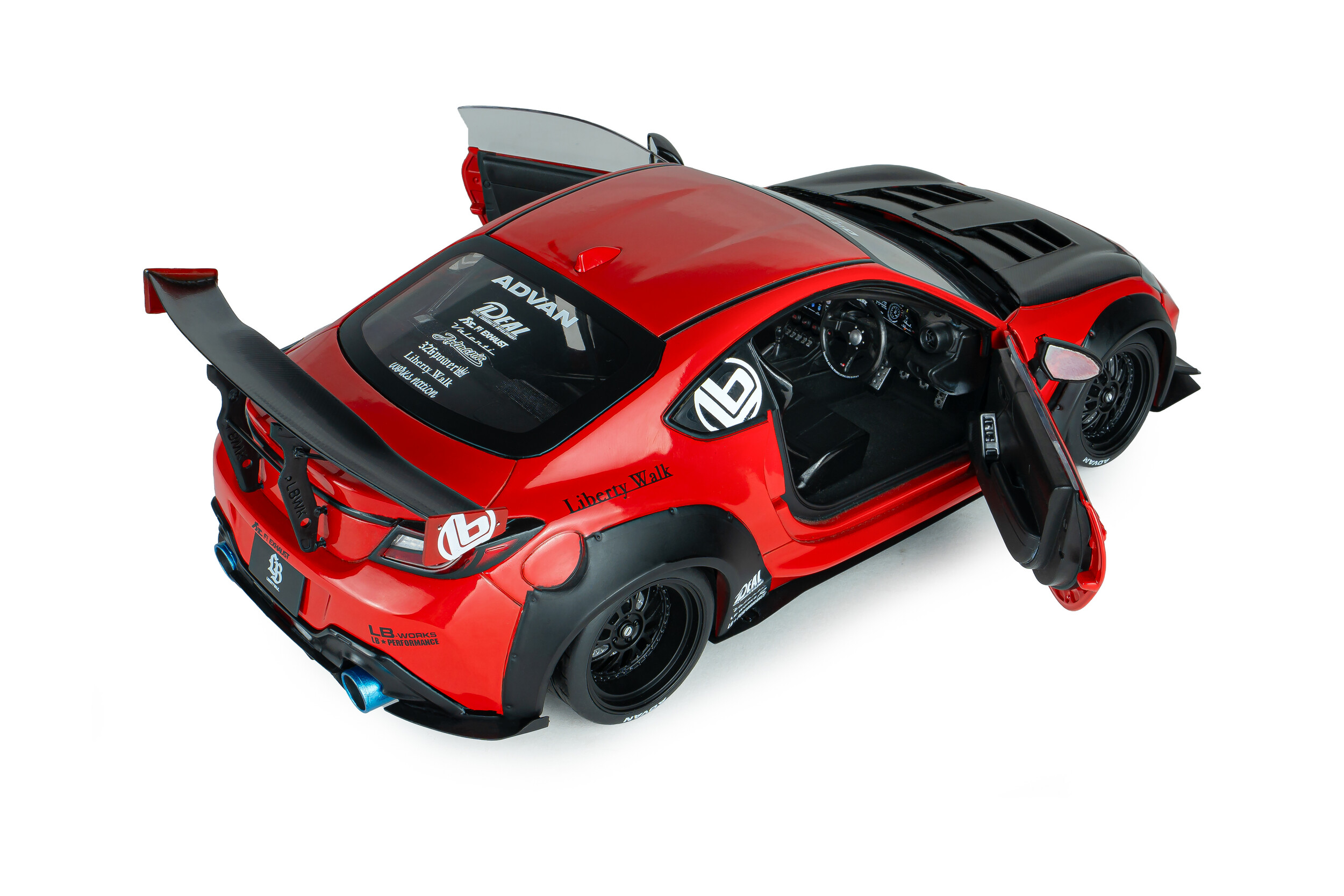 Toyota GR86 Liberty Walk Body Kit 2024 red 1:18 Solido