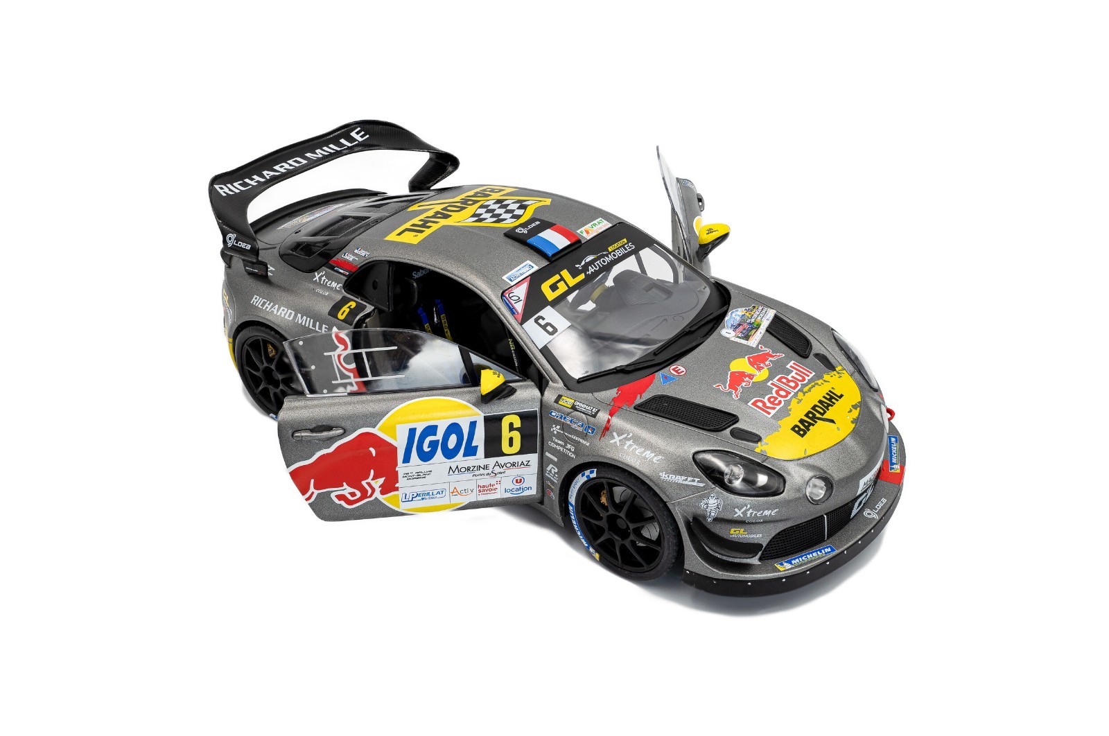 Alpine A110 RGT+ #6 Loeb/Godey Rallye du Mont Blanc 2024 1:18 Solido