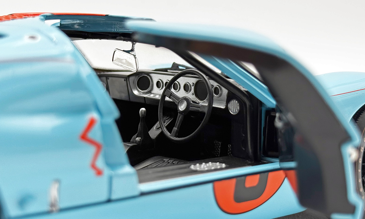 Ford GT40 MKII #6 Outlaw 1966 gulf blue 1:18 Acme Diecast