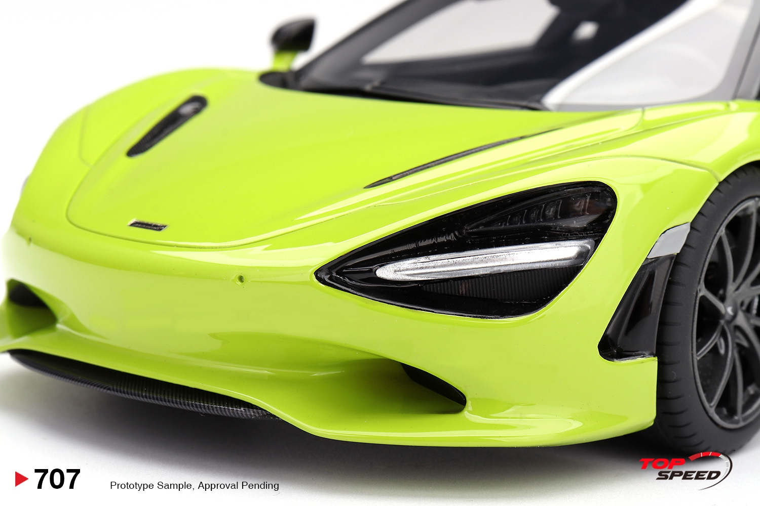 McLaren 750S 2025 lime green 1:18 TopSpeed Models