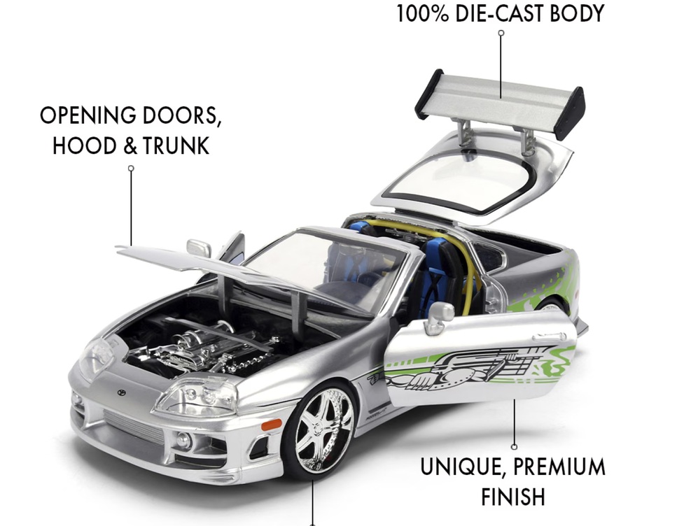 Brian's Toyota Supra *Fast & Furious* 1995 1:24 Jada Toys