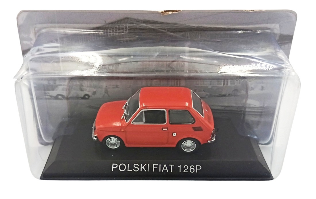 Polski Fiat 126P 1973 red 1:43 Altaya