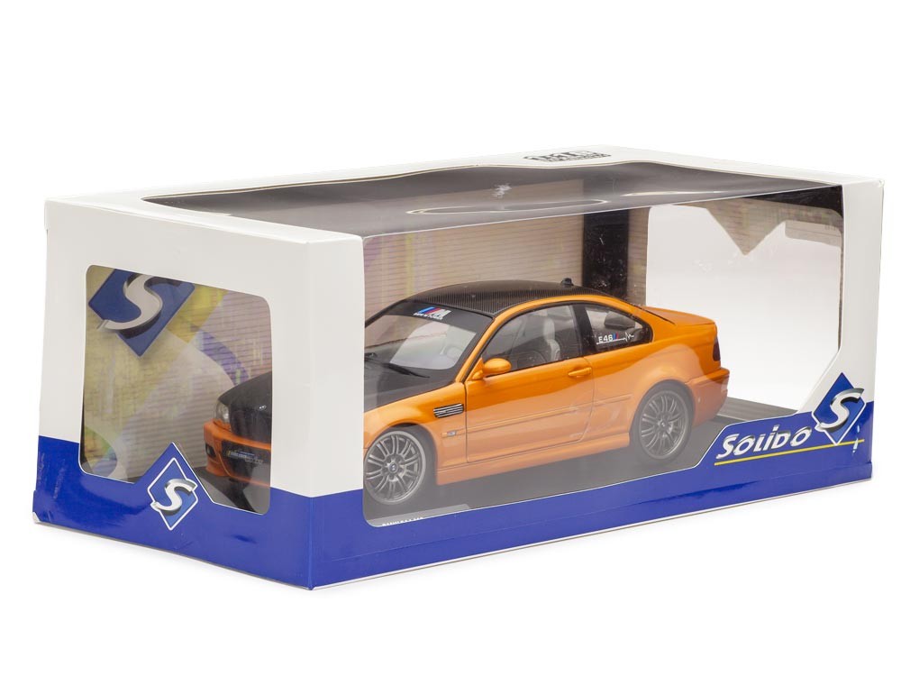 BMW E46 M3 Coupe Solido Works 2000 orange 1:18 Solido