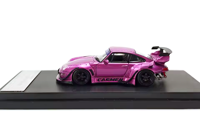 Porsche RWB 993 Low Tail carmen purple metallic 1:64 Street Weapon