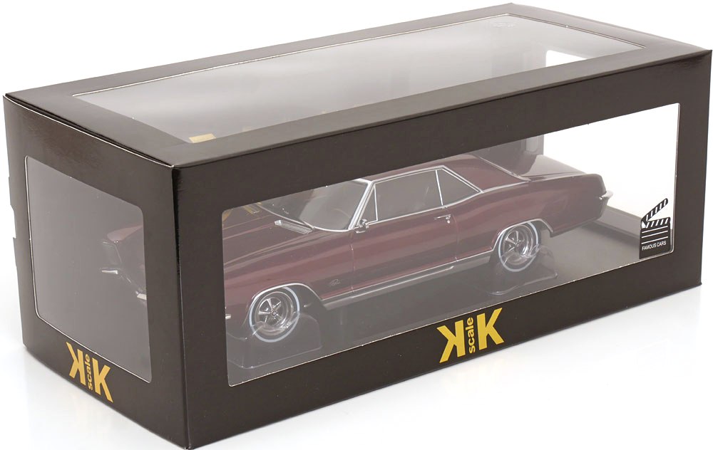 Buick Riviera 1965 dark red metallic 1:18 KK Scale