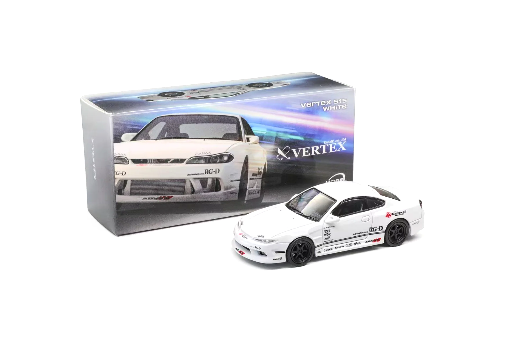 Nissan Vertex S15 white 1:64 ModelModel