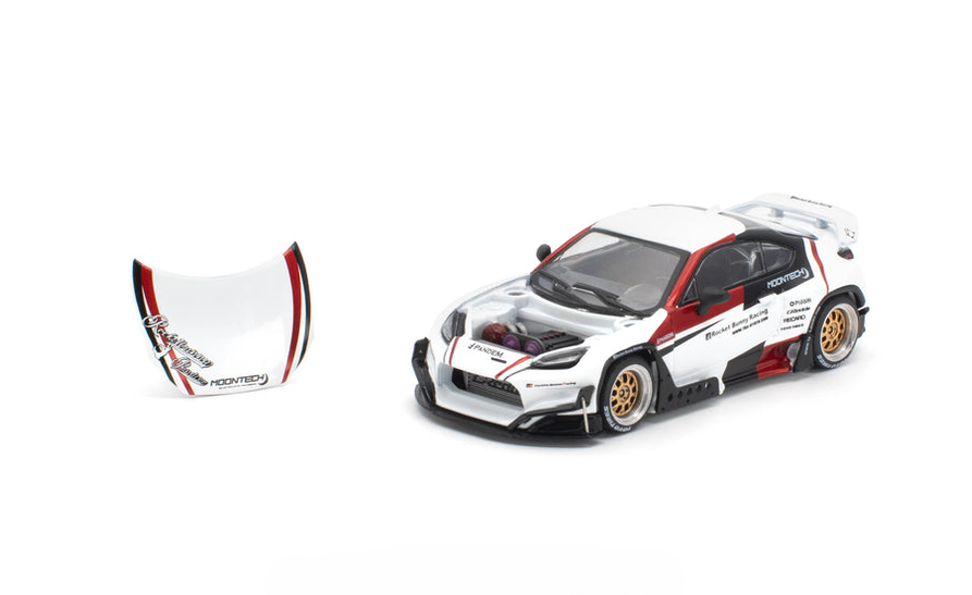 Toyota Pandem GR86 *Moontech* white/red 1:64 Pop Race Limited