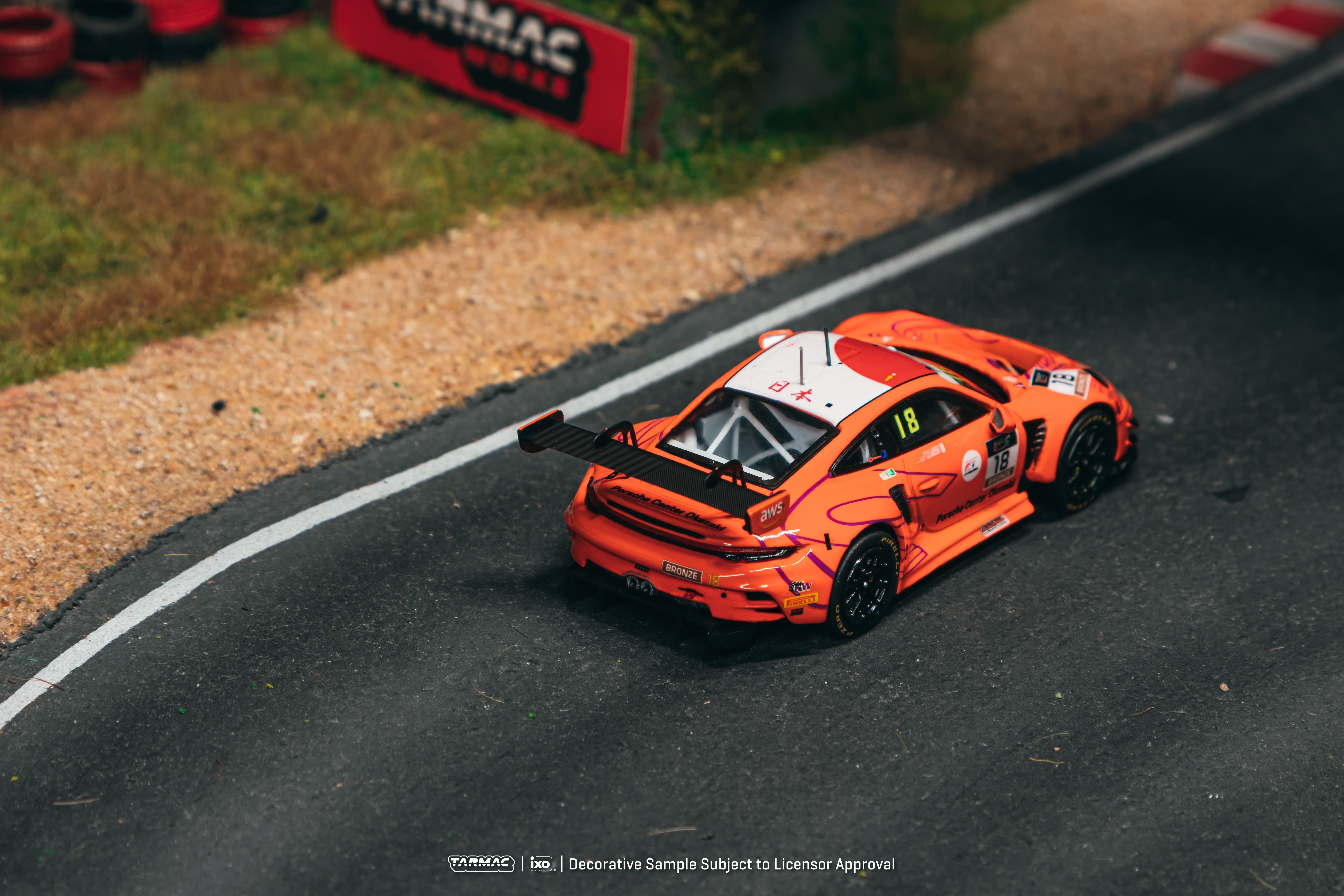 Porsche 911 (992) GT3 Porsche Center Okazaki/Nine Racing #18 K.Kotaka/H.Nagai/T.Shinohara Suzuka 1000KM 2025 1:64 Tarmac