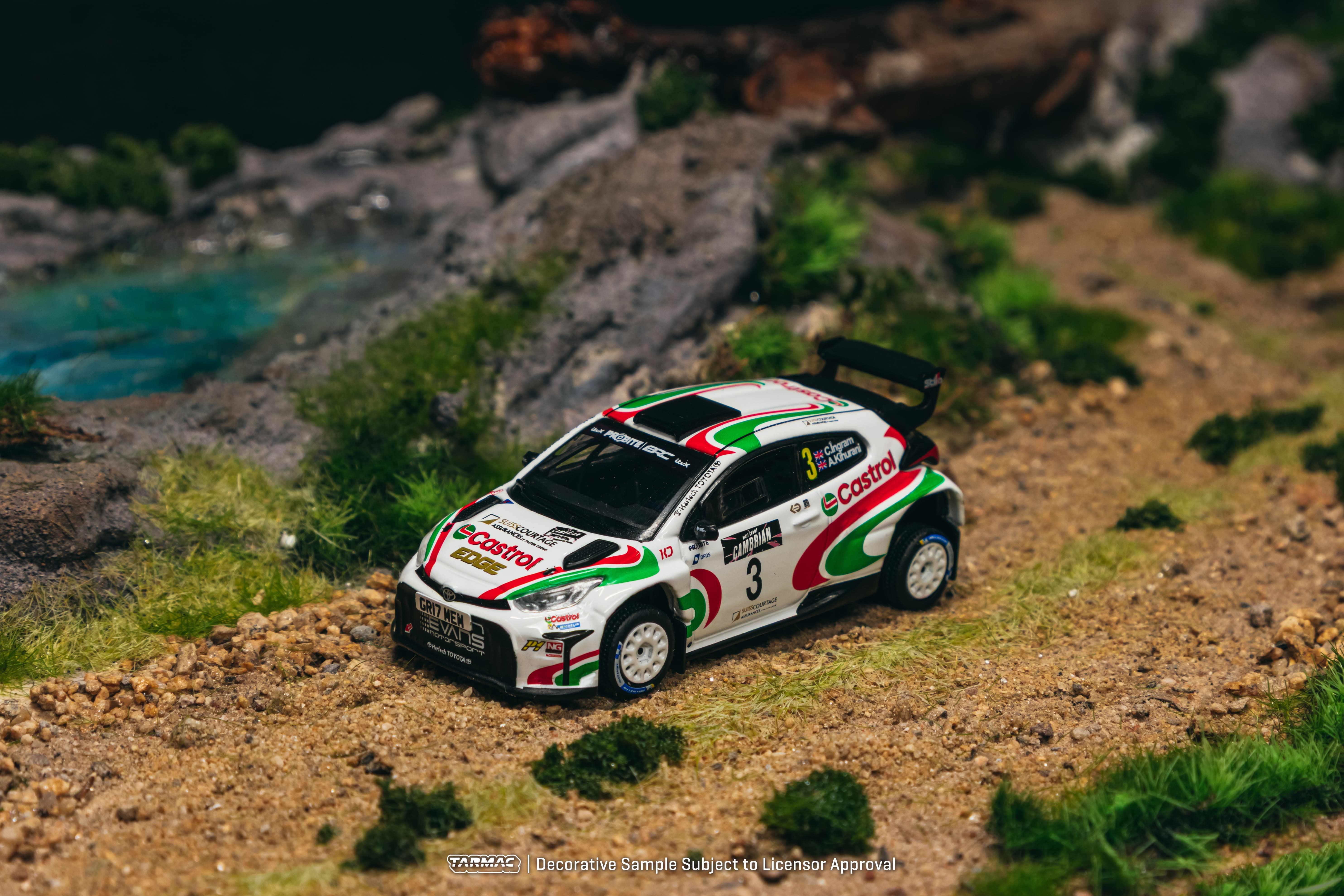 Toyota Yaris GR Rally2 Hybrid Castrol MEM Rally Team #3 Ch.Ingram/A.Kihurani Champion British Rally Championship 2024 1:64 Tarmac