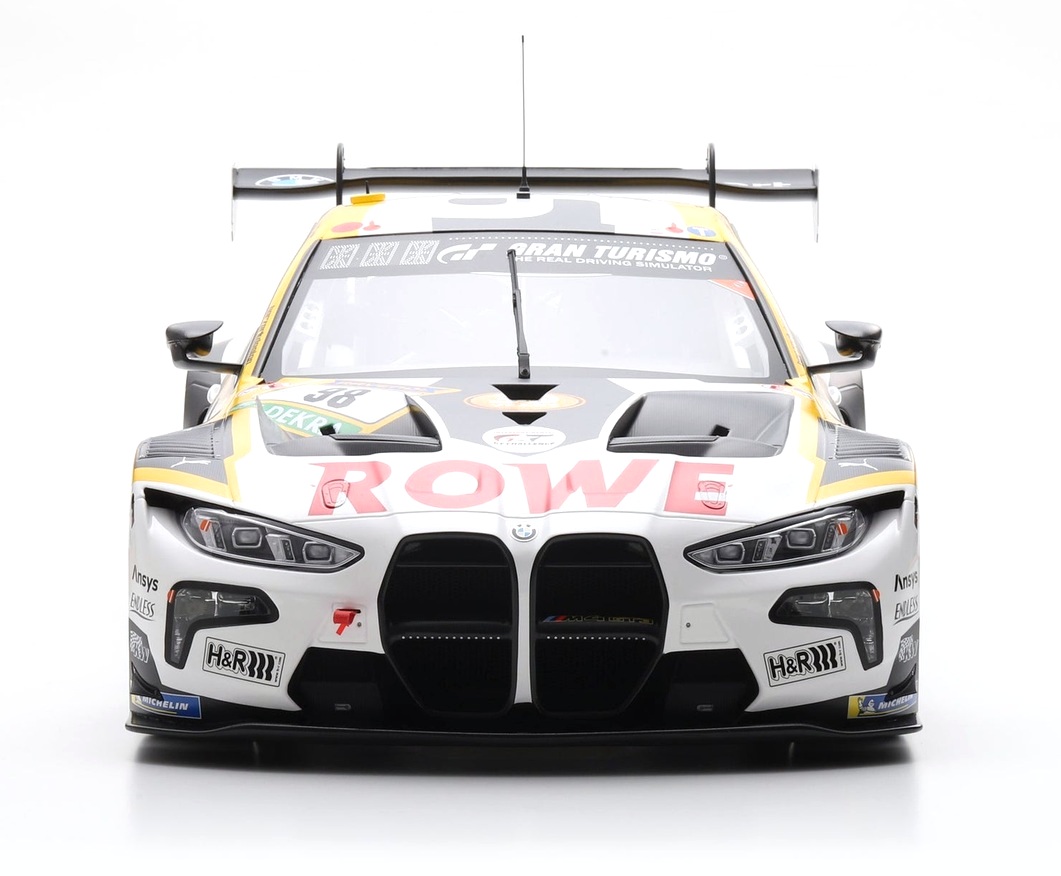 BMW M4 GT3 EVO Rowe Racing #98 Farfus/ Krohn/ Marciello/ van der Linde Winner 24H Nürburgring 2025 1:8 Spark