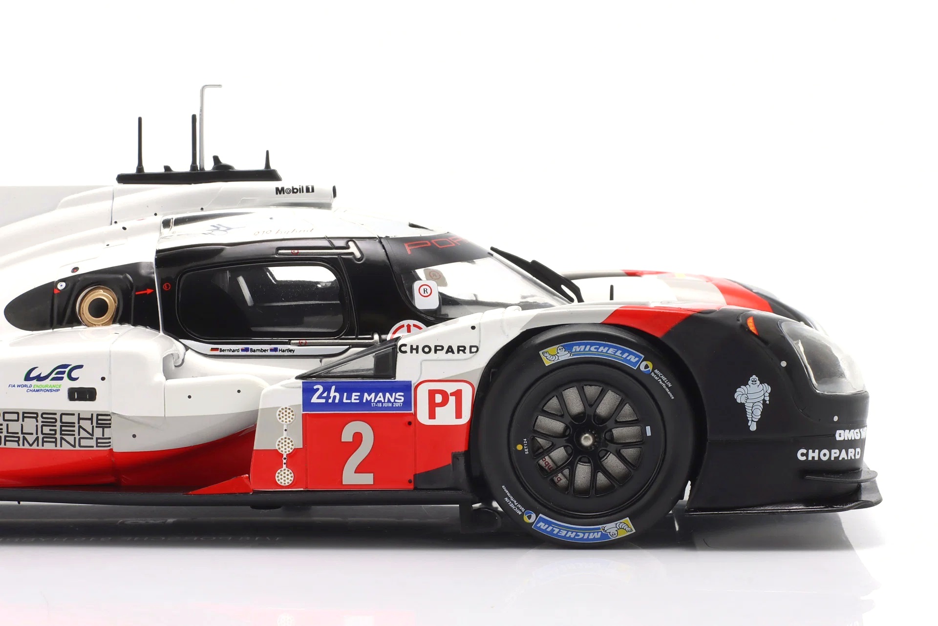 Porsche 919 Hybrid #2 Benrhard/Hartley/Bamber Sieger Winner 24H Le Mans 2017 1:18 Ixo Models