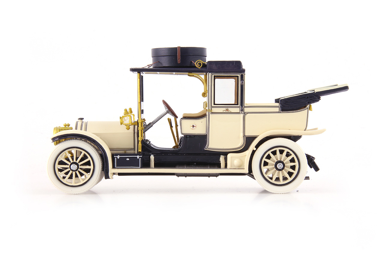 Mercedes 38/70PS Kettenwagen Landaulet Open 1911 cream/black 1:43 AutoCult