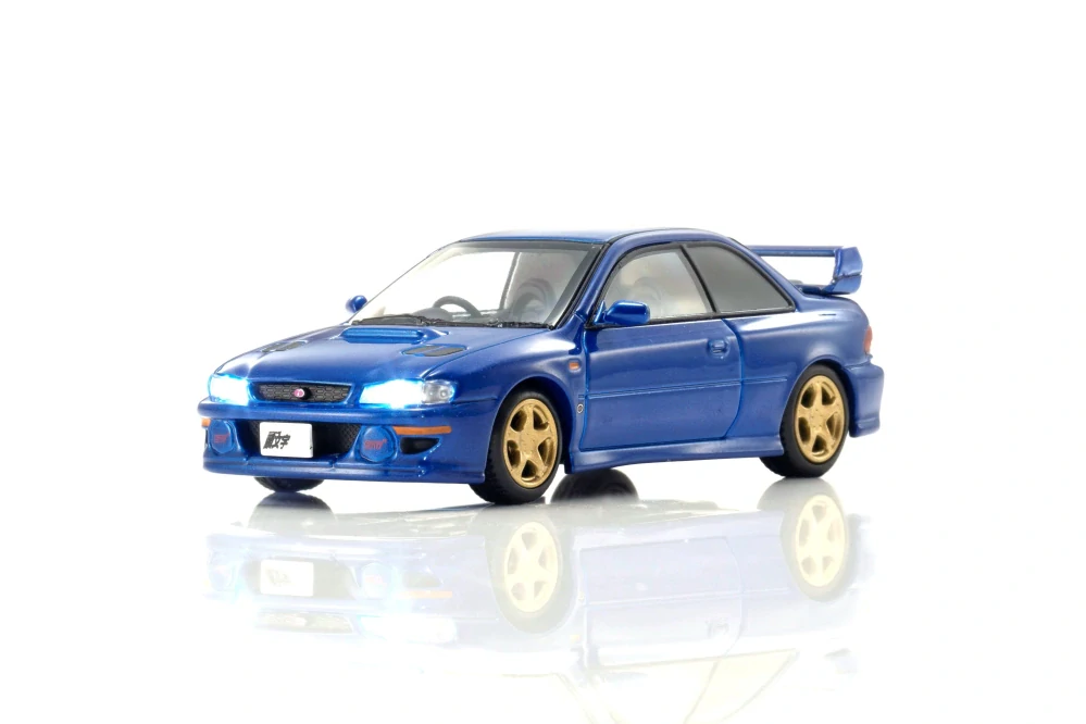 Subaru Impreza WRX *Initial D* 1995 With Led blue 1:64 Kyosho