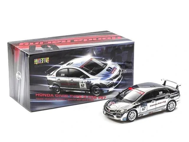 Honda Civic Type-R FD2 Team Yamato #67 S.Uchiyama/K.Omura/H.Noma Super Taikyu Series 2009 chrome 1:64 ModelModel