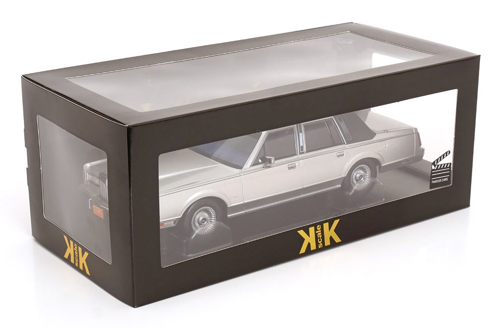 Lincoln Town Car *Air Movie* 1985 silver/dark grey 1:18 KK Scale