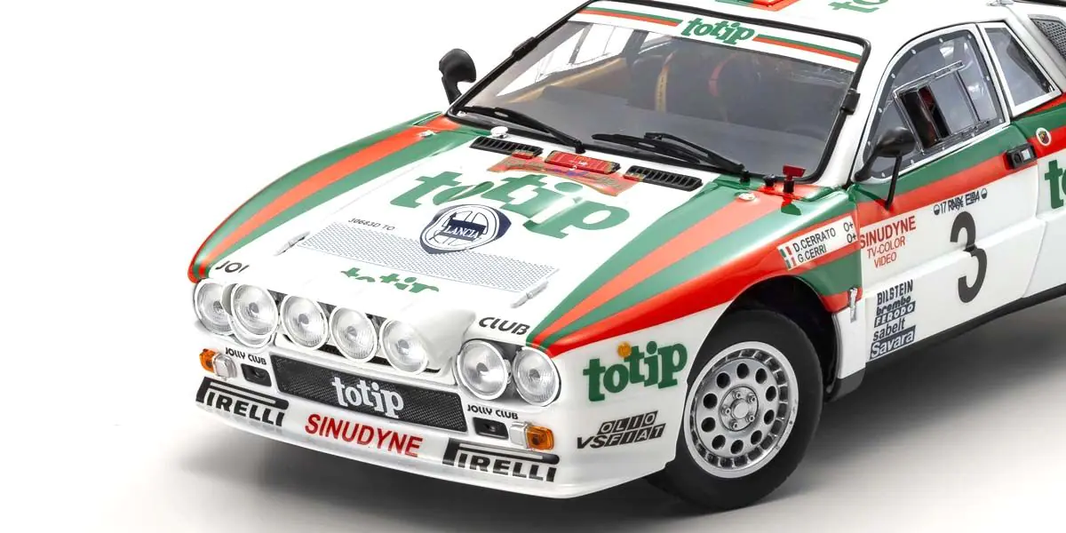 Lancia 037 TOTIP #3 Cerrato/Cerri Rally Isola D'Elba 1985 1:18 Kyosho