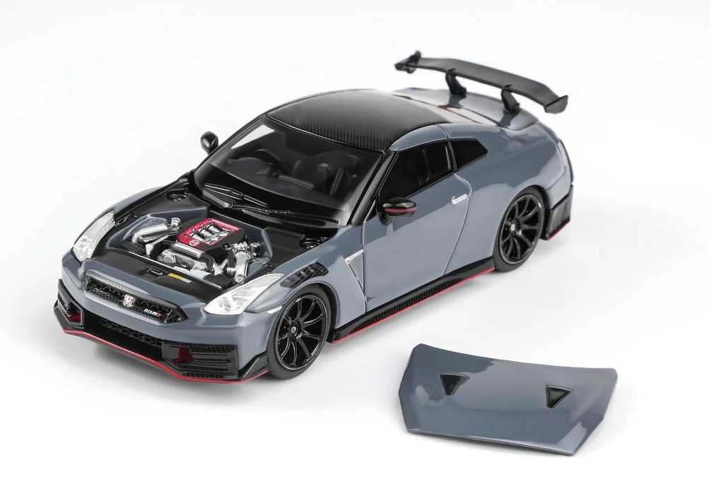Nissan GT-R (R35) Nismo Coupe 2024 stealth grey 1:64 Motorhelix