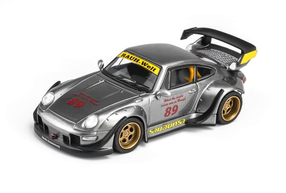 Porsche 911 993 RWB Rauh Welt #89 Ramintra Coupe 1993 Blister Packaging 1:64 Motorhelix