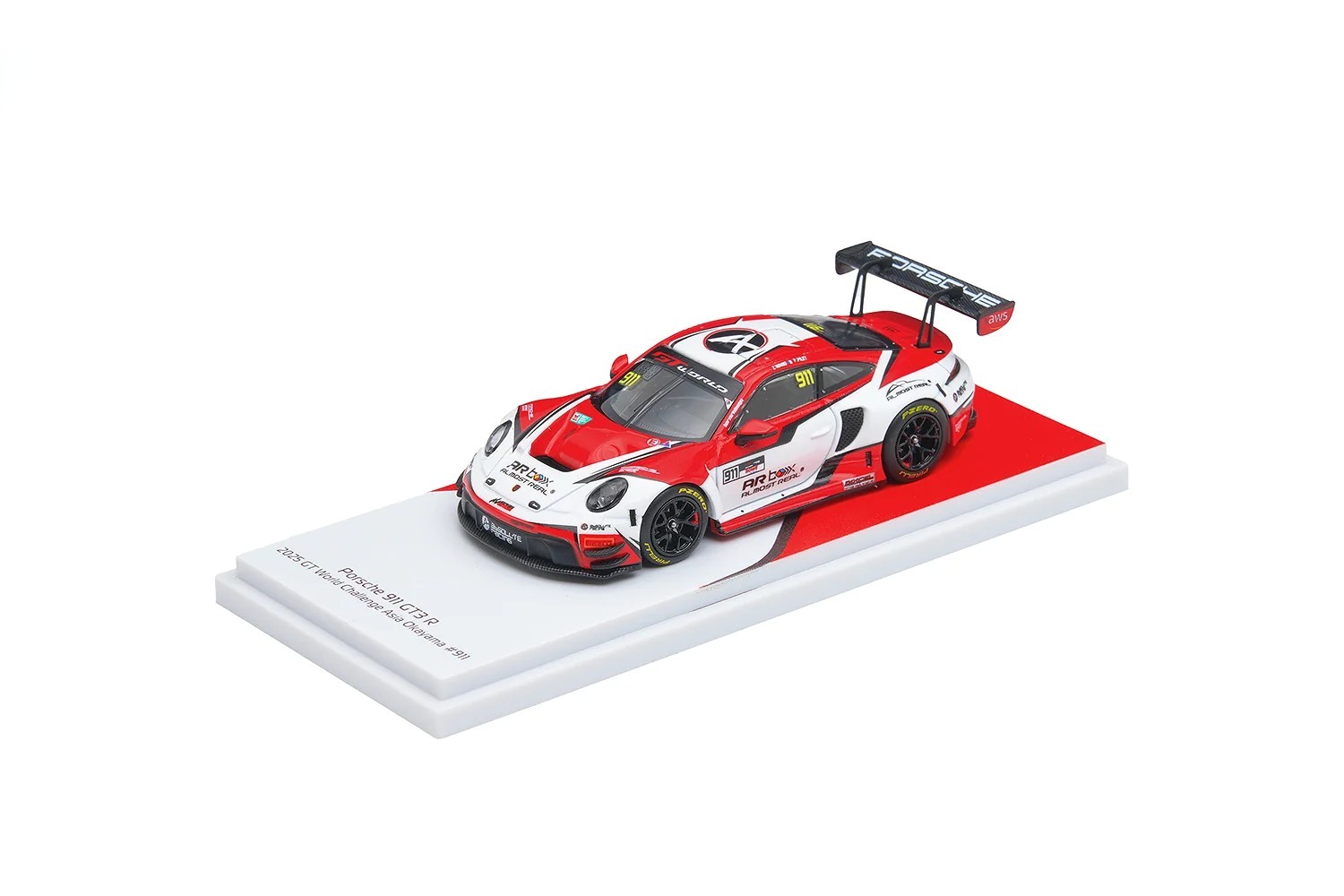 Porsche 911 GT3 R Absolute Racing #911 W.Zhongwei/P.Pilet Okayama GT World Challenge Asia 2025 1:64 Almost Real