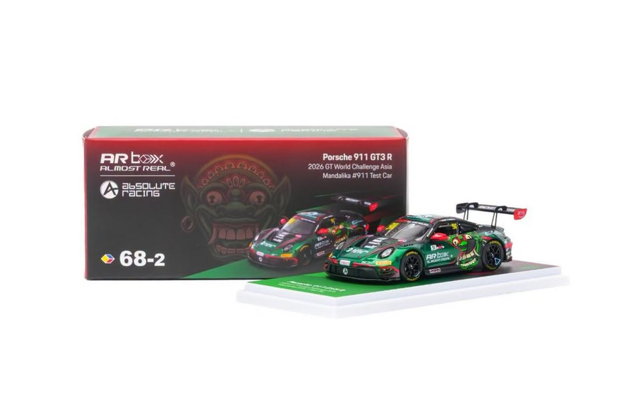 Porsche 911 GT3 R #911 Test Car Mandalika GT World Challenge 2026 1:64 Almost Real