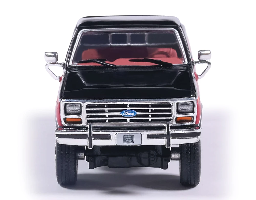 Ford F-350 XL Short Bed 1982 raven black/candyapple red 1:64 Ixo America