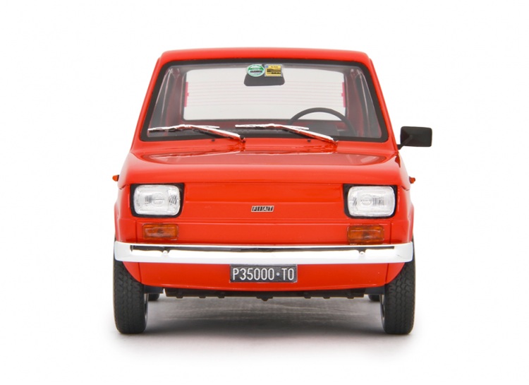 Fiat 126 Base 1976 red 1:18 Laudoracing Model