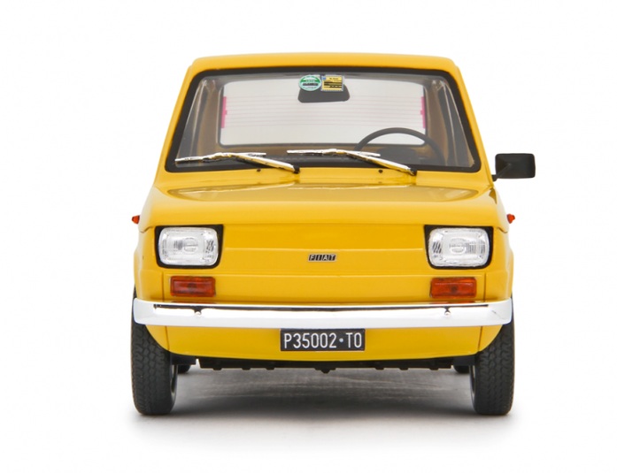 Fiat 126 Base 1976 yellow 1:18 Laudoracing Model