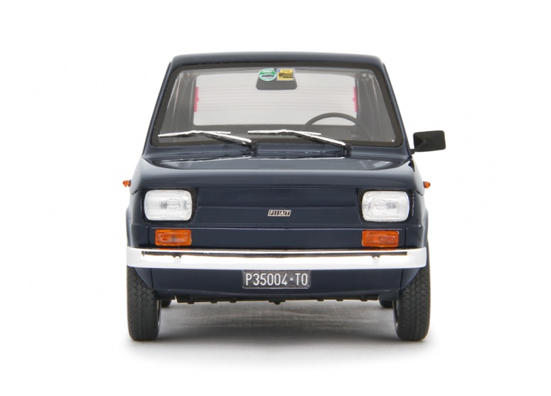 Fiat 126 Base 1976 dark blue 1:18 Laudoracing Model