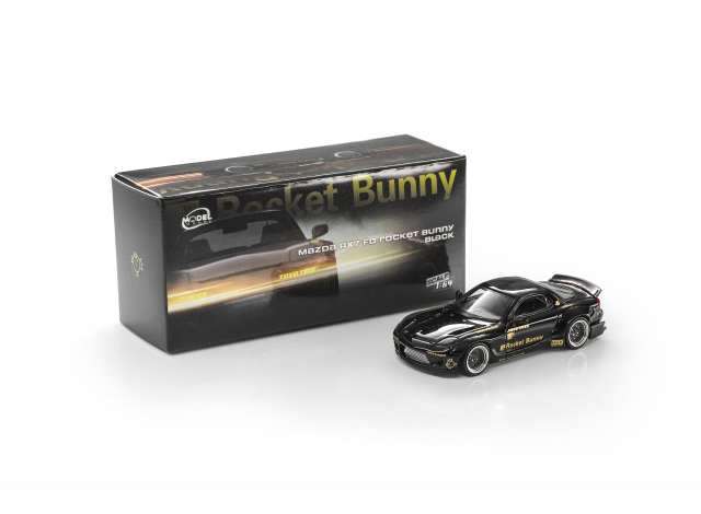 Mazda RX7 FD Rocket Bunny black 1:64 ModelModel