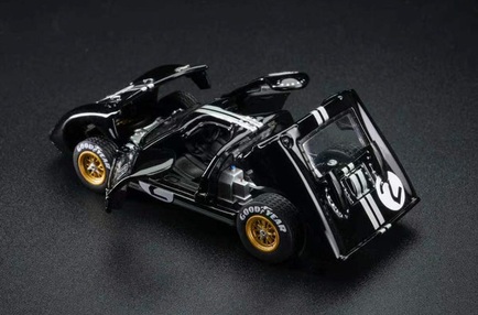 Ford GT40 Mk II #2 black 1:64 FG
