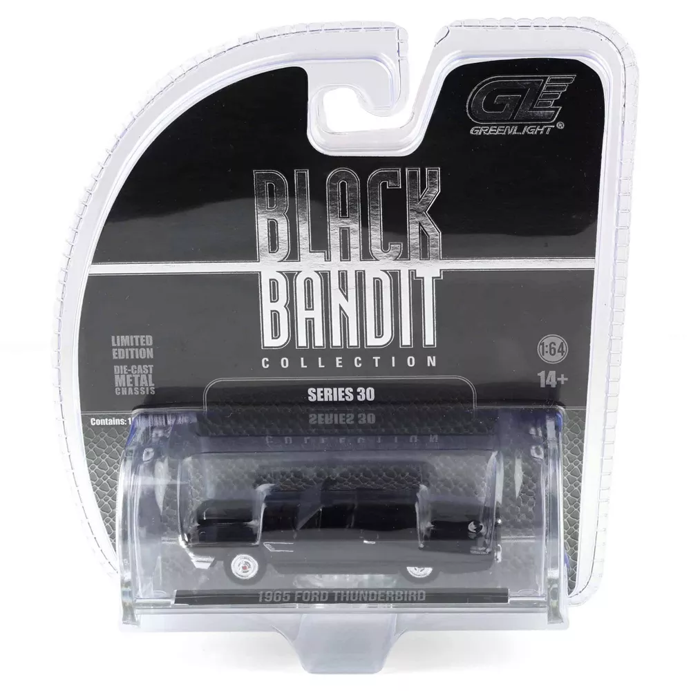 Ford Thunderbird 1965 With Tonneau Cover *Black Bandit Series 30* 1:64 Greenlight
