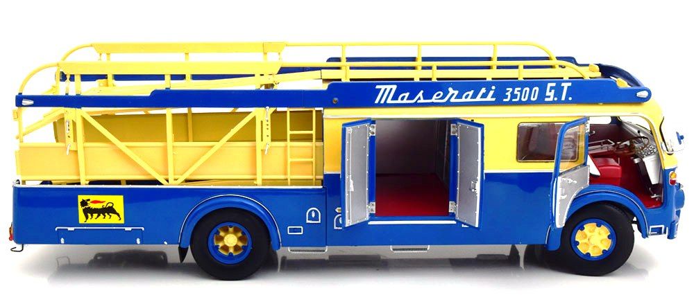 Fiat 642 RN2 Bartoletti Maserati Race Truck 1957 blue/yellow 1:18 CMR