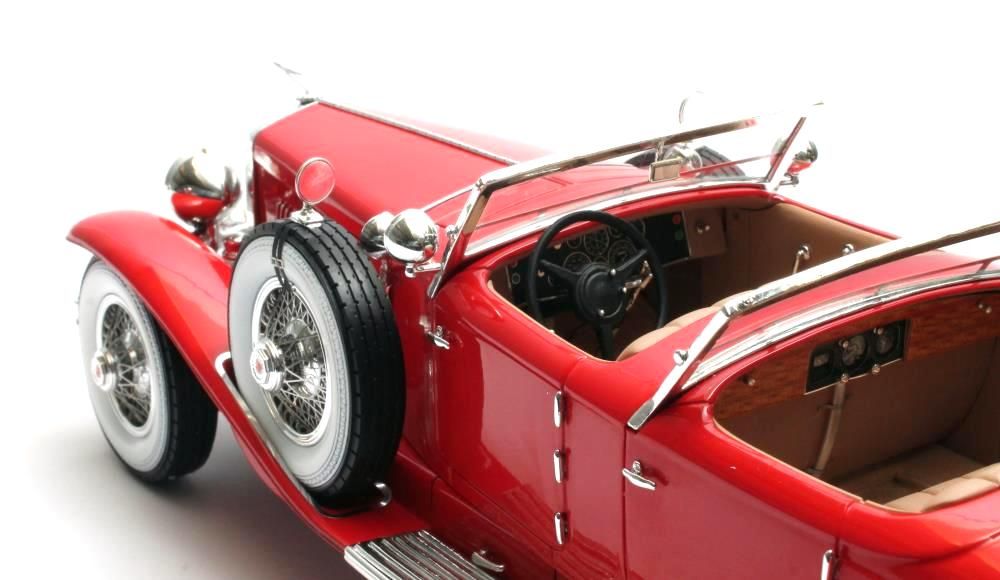 Duesenberg SJ 2608 Torpedo Pheaton Cabriolet Walker La Grande 1930 red 1:18 Matrix Scale Models