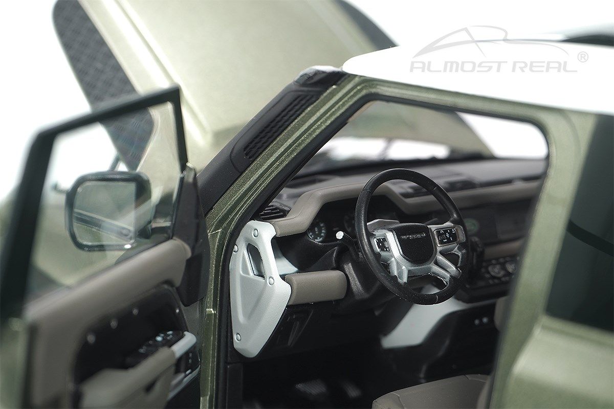 Land Rover Defender 90 with Roof Pack 2020 pangea green 1:18 Almost Real