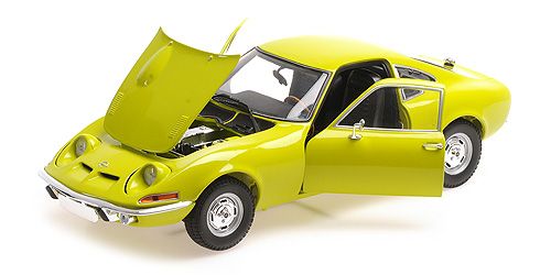 Opel GT 1970 yellow 1:18 Minichamps 