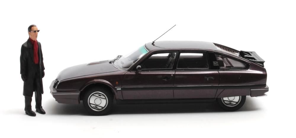 Citroen CX GTI Turbo II + fig. Jules D. Rotterdam 1986 bordeaux 1:43 Matrix Scale Models