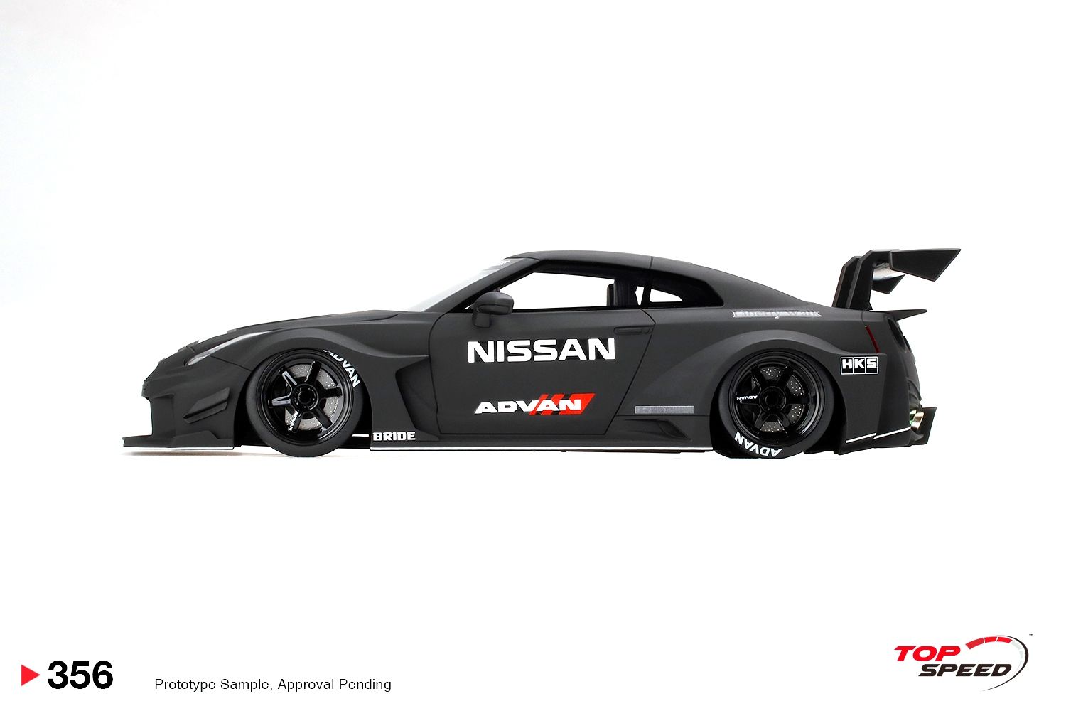 LB-Silhouette Works GT Nissan 35GT-RR Ver.2 matt black 1:18 TopSpeed Models