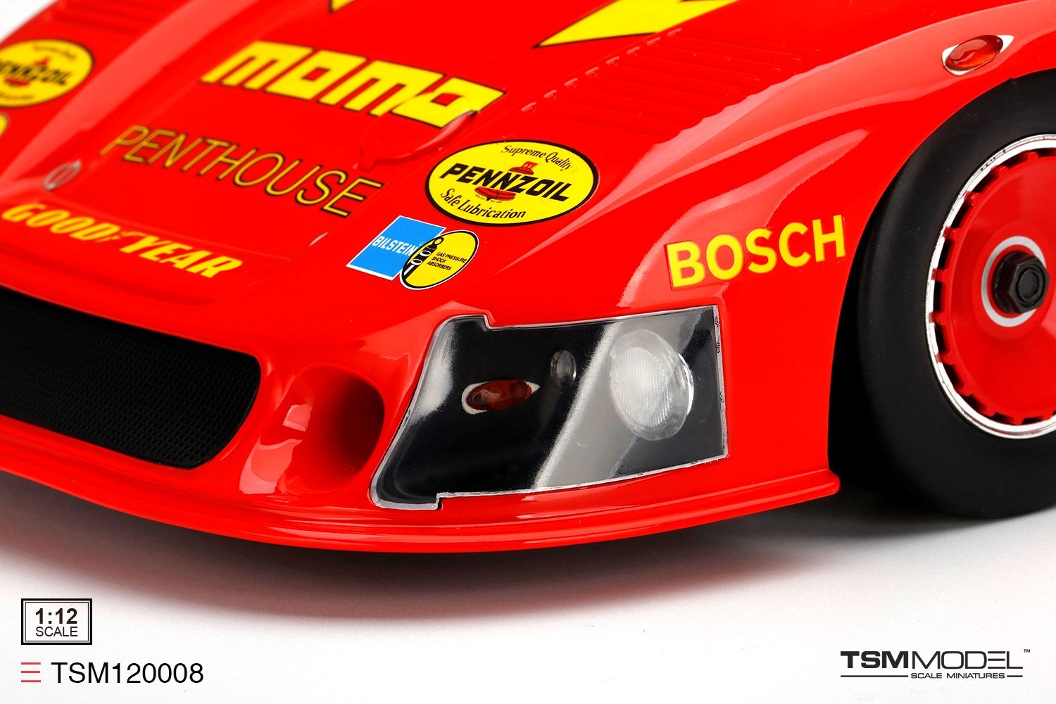 Porsche 935/78 *Moby Dick* MOMO PENTHOUSE #70 G.Moretti DRM Norisring 1981 1:12 TSM