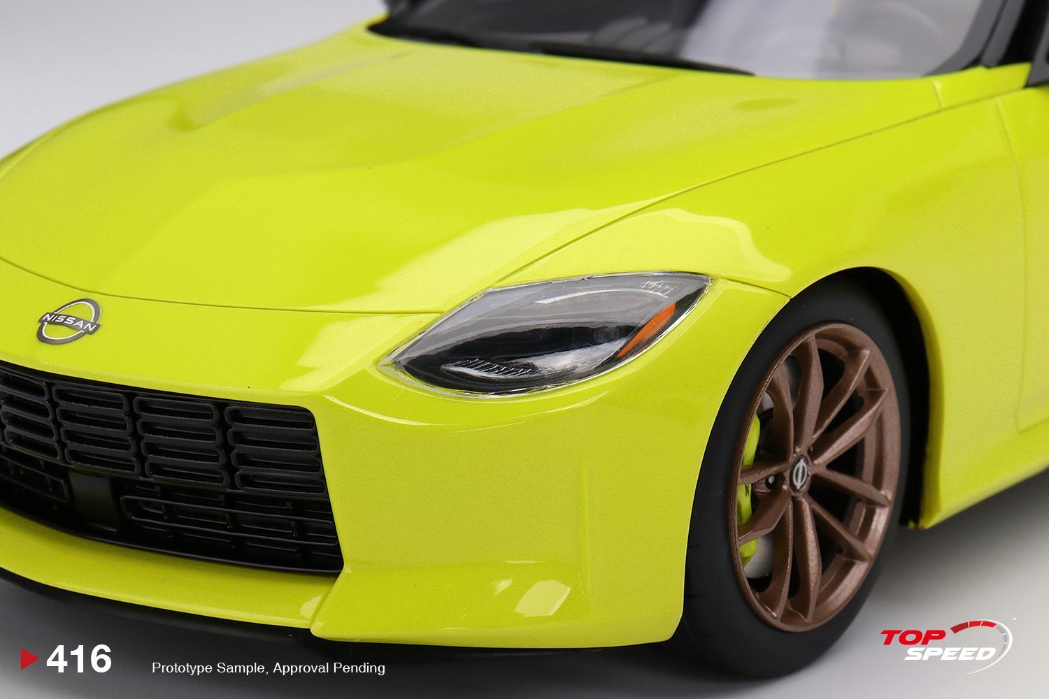 Nissan Z Proto Spec 2023 LHD Ikazuchi Yellow 1:18 TopSpeed Models