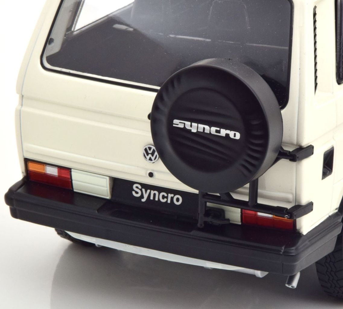 Volkswagen T3 Minibus SYNCRO 1987 white 1:18 KK Scale