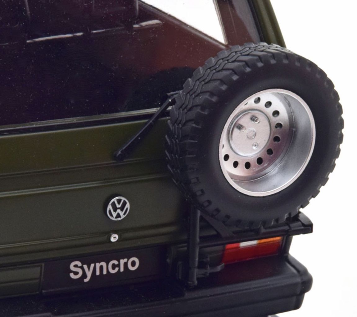 Volkswagen T3 Minibus SYNCRO 1987 matt green 1:18 KK Scale