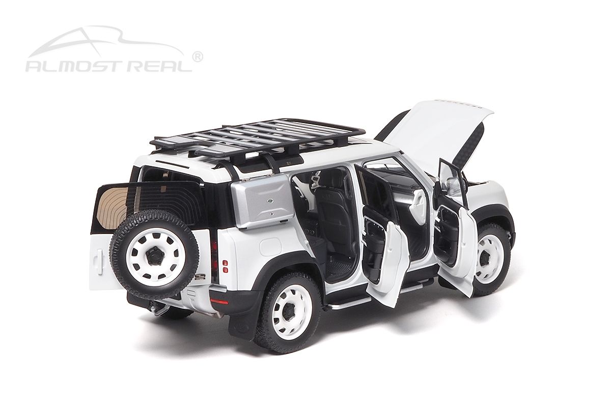 Land Rover New Defender 110 with Roof Pack 2020 white 1:18 Almost Real
