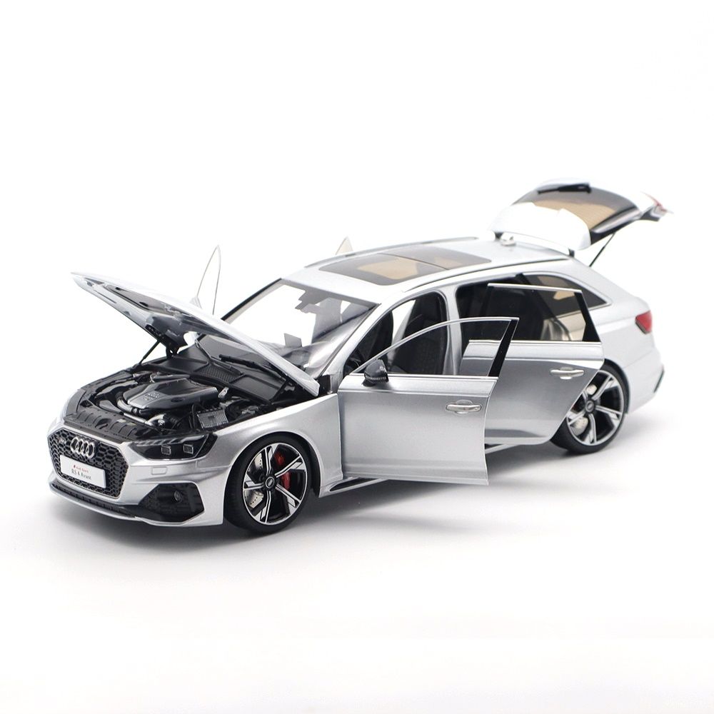 Audi A4 RS4 Avant SW Station Wagon 2020 silver 1:18 KengFai