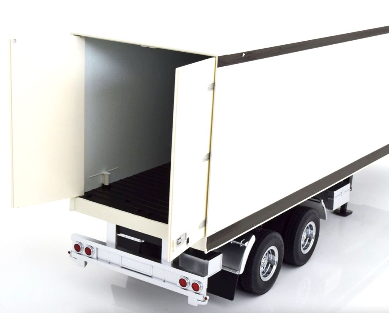 Trailer for Truck Rimorchio white/black 1:18 Road Kings