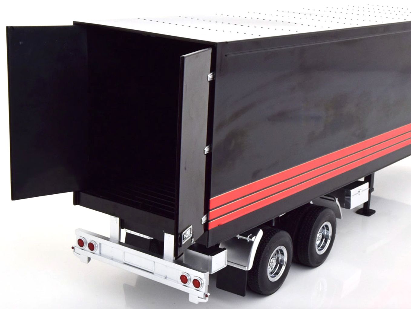 Trailer for Truck Rimorchio black/red 1:18 Road Kings
