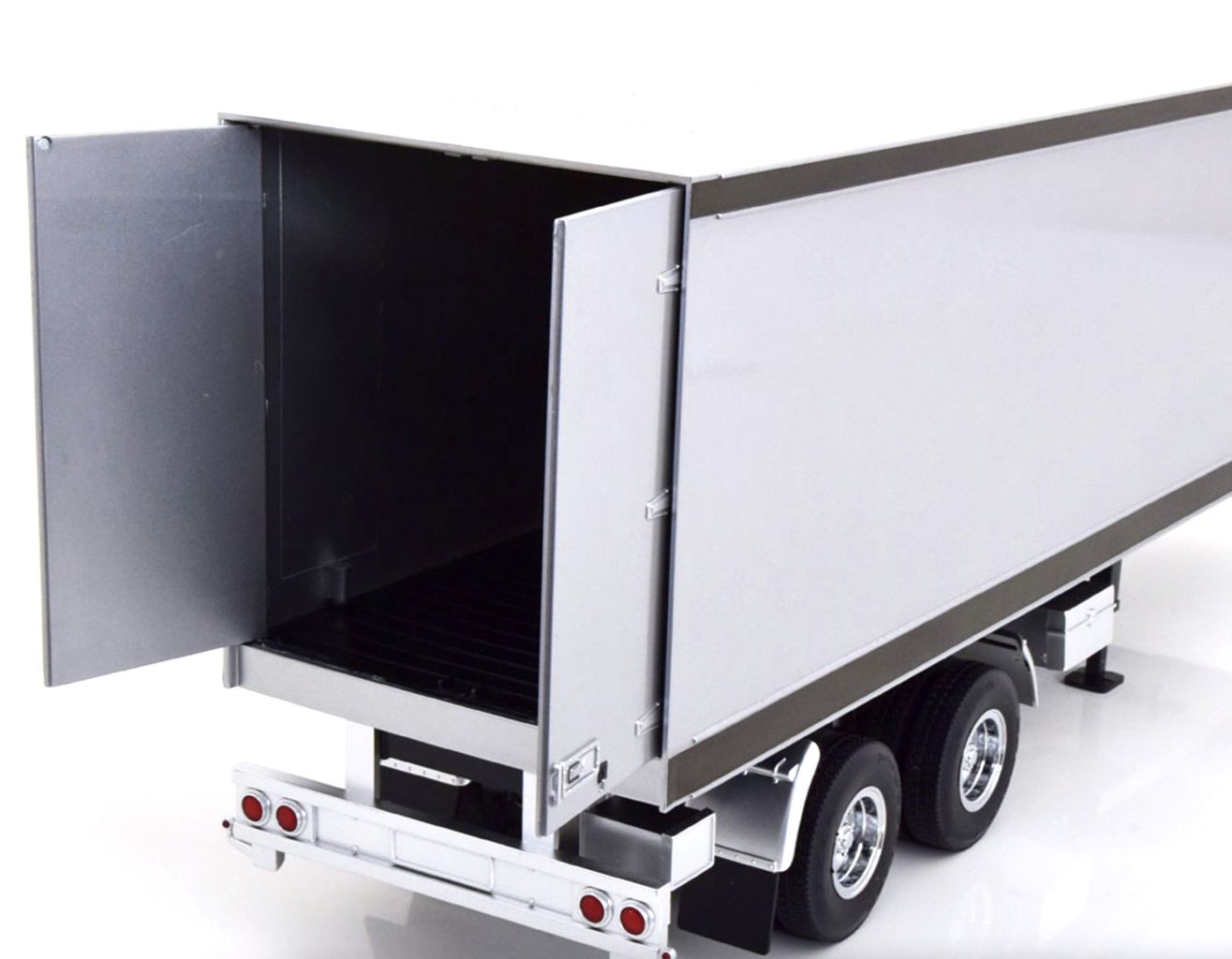 Trailer for Truck Rimorchio silver/black 1:18 Road Kings