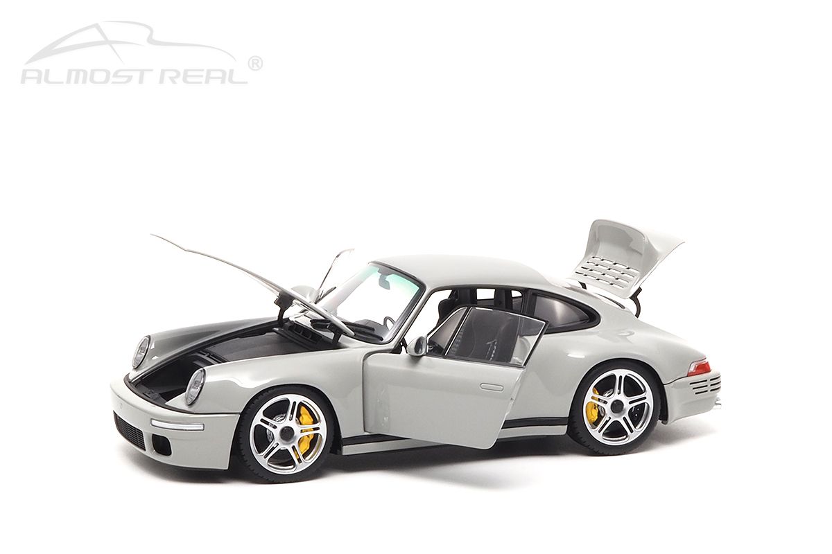 Porsche 911 964 RUF SCR Coupe 2018 chalk grey 1:18 Almost Real