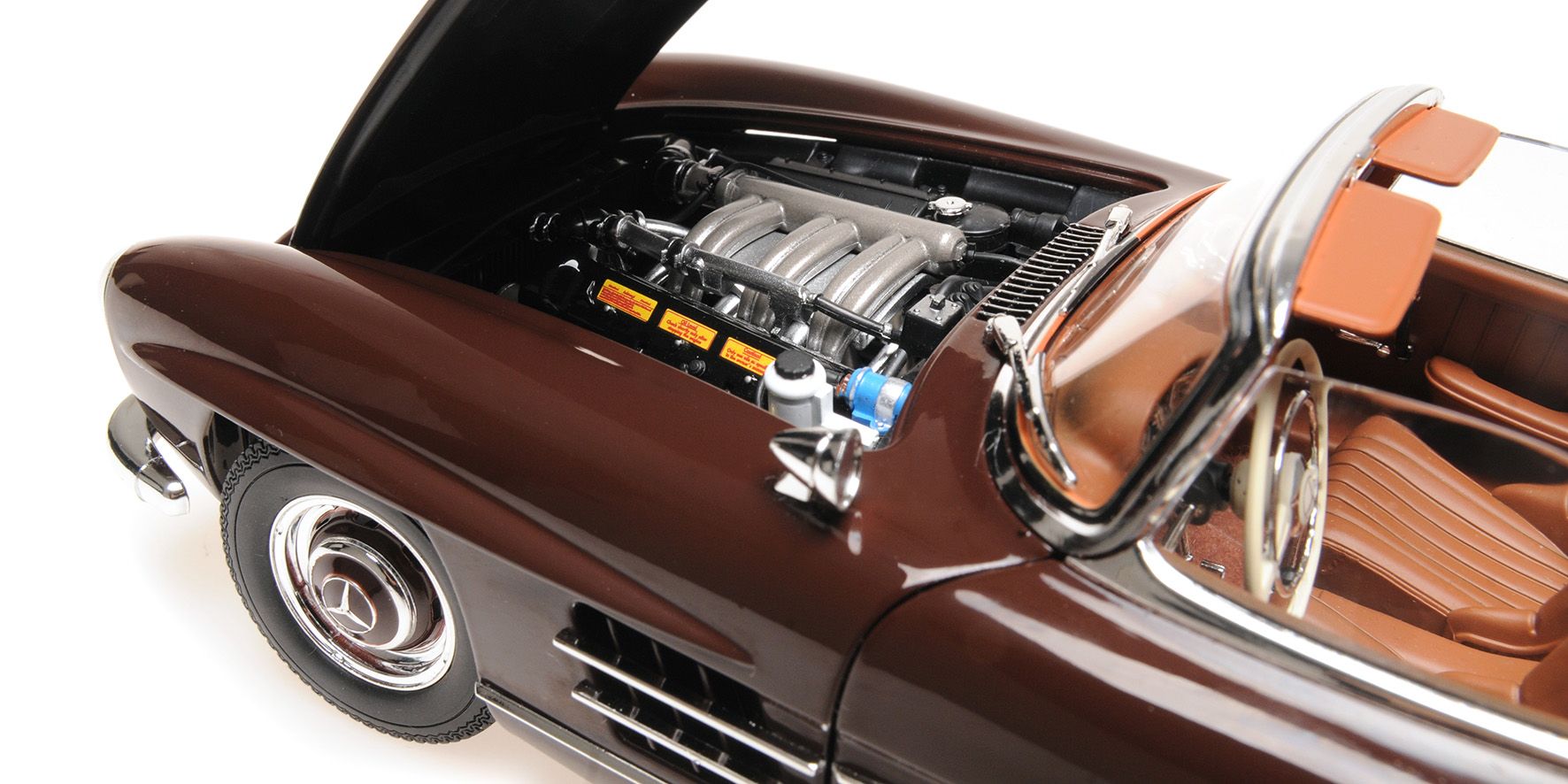 Mercedes-Benz 300 SL Roadster W198 1957 dark red 1:18 Minichamps 