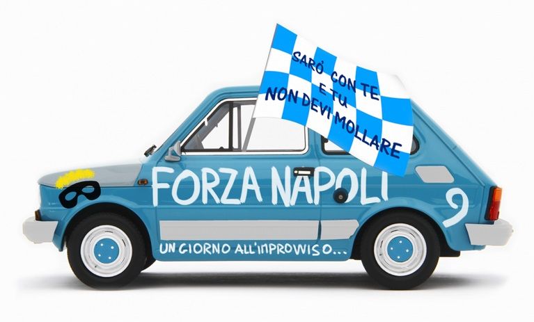 Fiat 126 *Forza Napoli III Scudetto 2022/23* 1976 1:18 Laudoracing Model