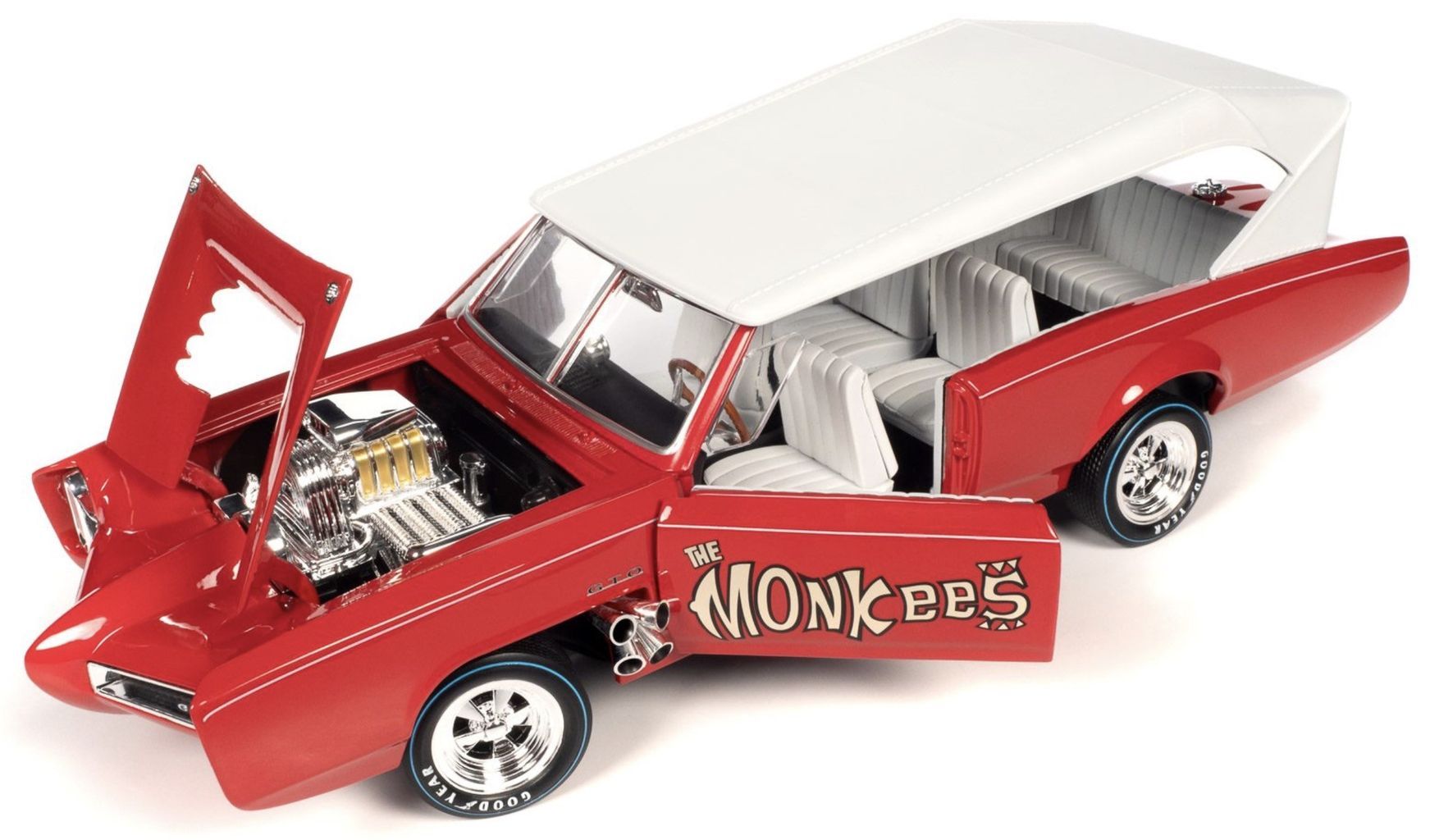 Monkeemobile red/graphics 1:18 Auto World